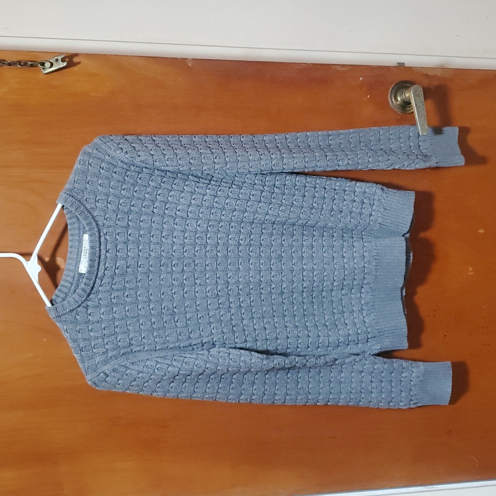 H&M L.O.G.G Sweater Mens X GREY  Knit Ribbed Cotton Pullover